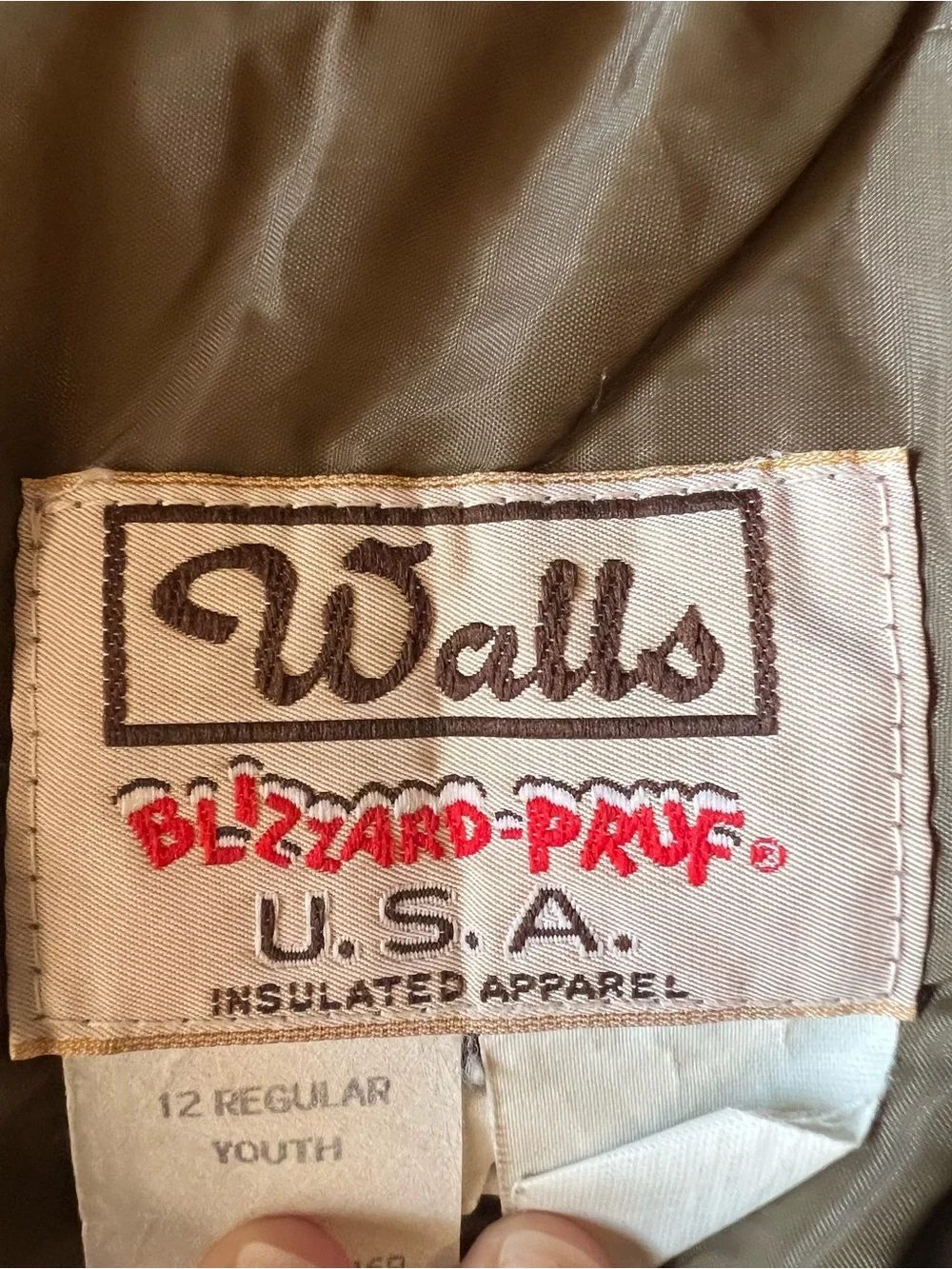 Vintage Walls USA Made Advantage Timber Camo Hunting Jacket Hooded Youth 12